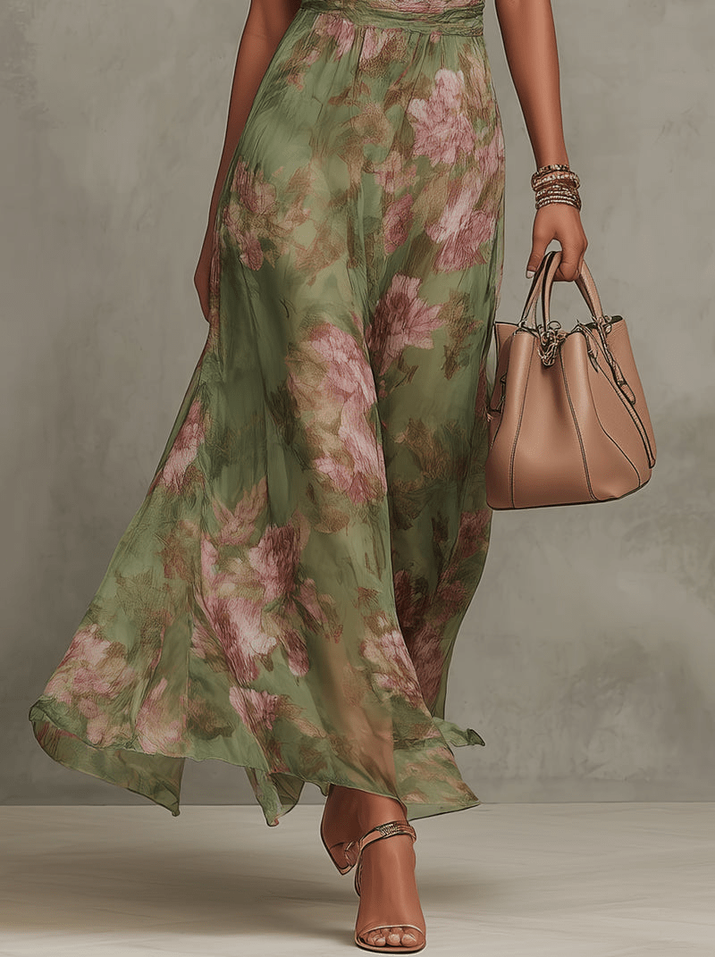 SERENA | VESTIDO MAXI FLORAL - Aurea Montiel