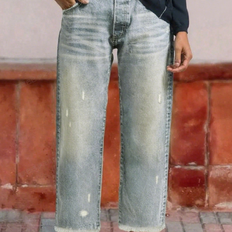 Aberjean™ | Jeans Dritti Cropped Retrò