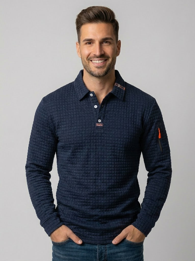 ADRIÁN | SUÉTER DE TEXTURA ACOLCHADA