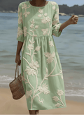 URANIA | VESTIDO MIDI FLORAL - Aurea Montiel