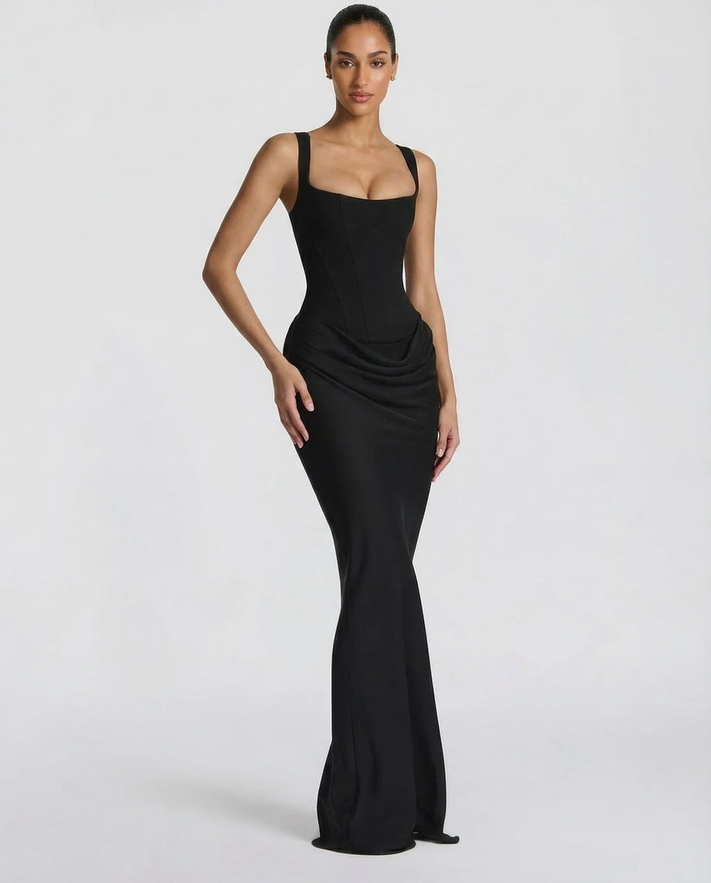 VALENTINA | VESTIDO MAXI SATÉN - Aurea Montiel