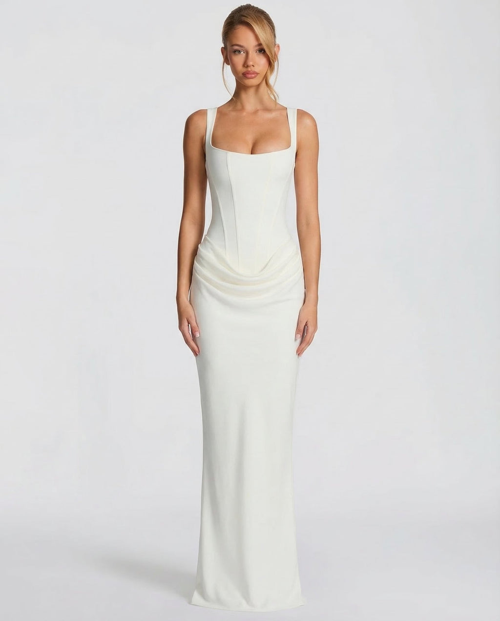 VALENTINA | VESTIDO MAXI SATÉN - Aurea Montiel