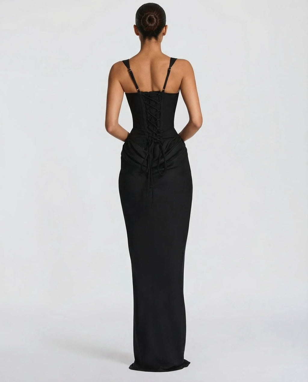 VALENTINA | VESTIDO MAXI SATÉN - Aurea Montiel