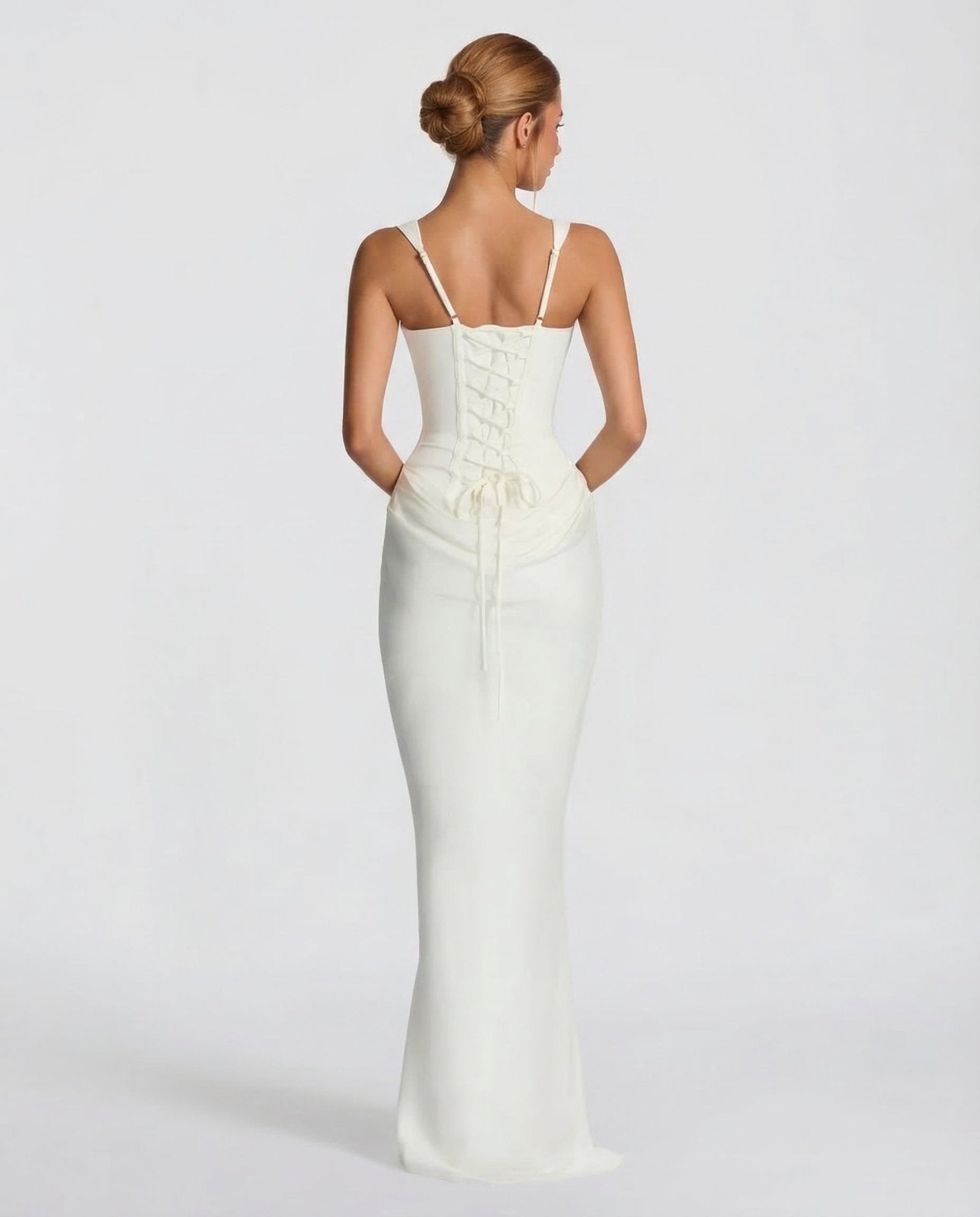 VALENTINA | VESTIDO MAXI SATÉN - Aurea Montiel