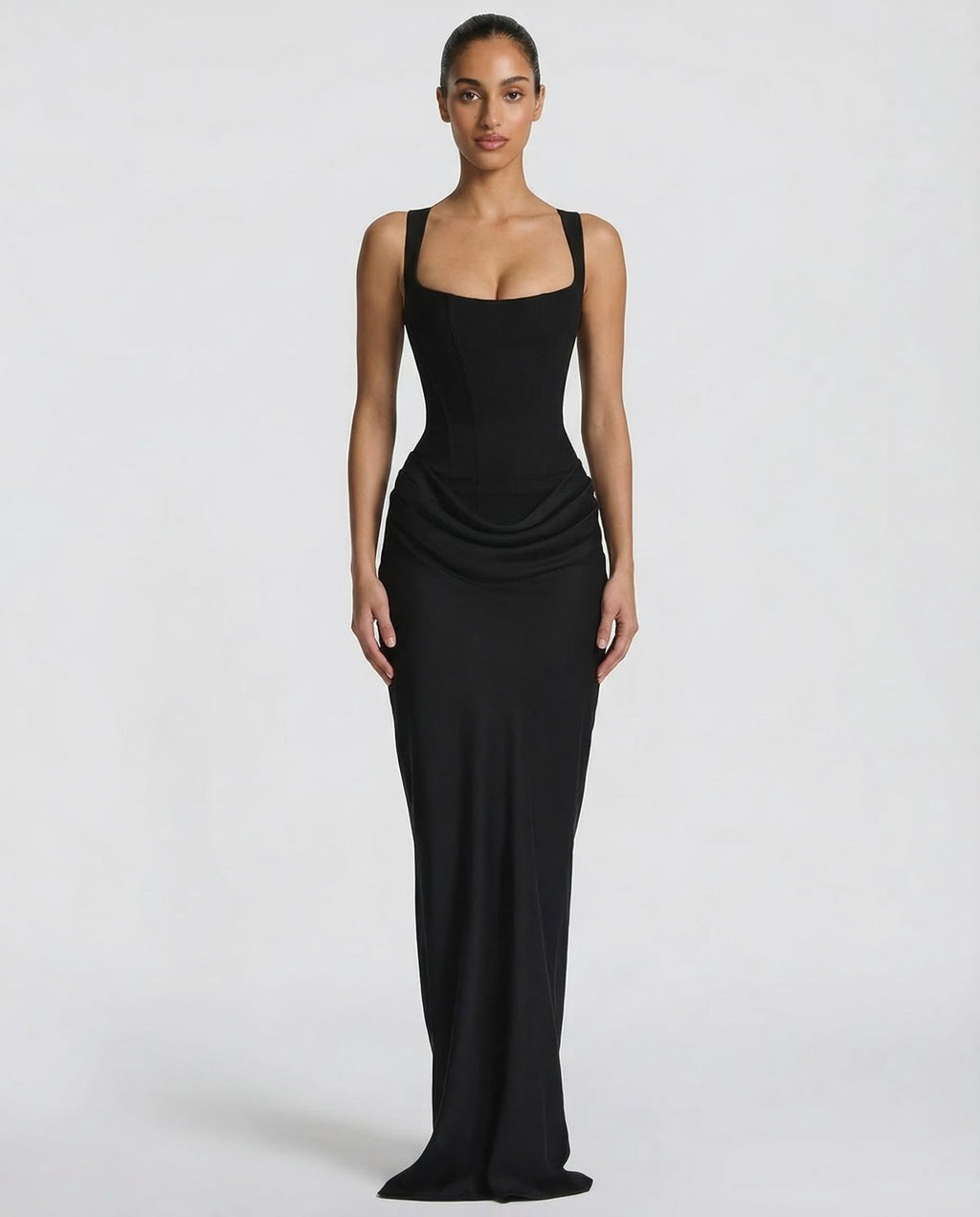 VALENTINA | VESTIDO MAXI SATÉN - Aurea Montiel