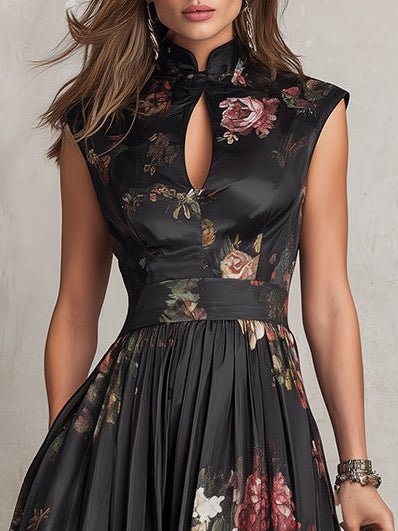 VIOLETA | VESTIDO MIDI FLORAL - Aurea Montiel