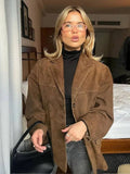 ZARINA | CHAQUETA EFECTO ANTE - Aurea Montiel