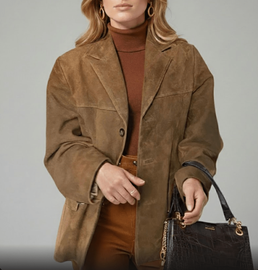 ZARINA | CHAQUETA EFECTO ANTE - Aurea Montiel